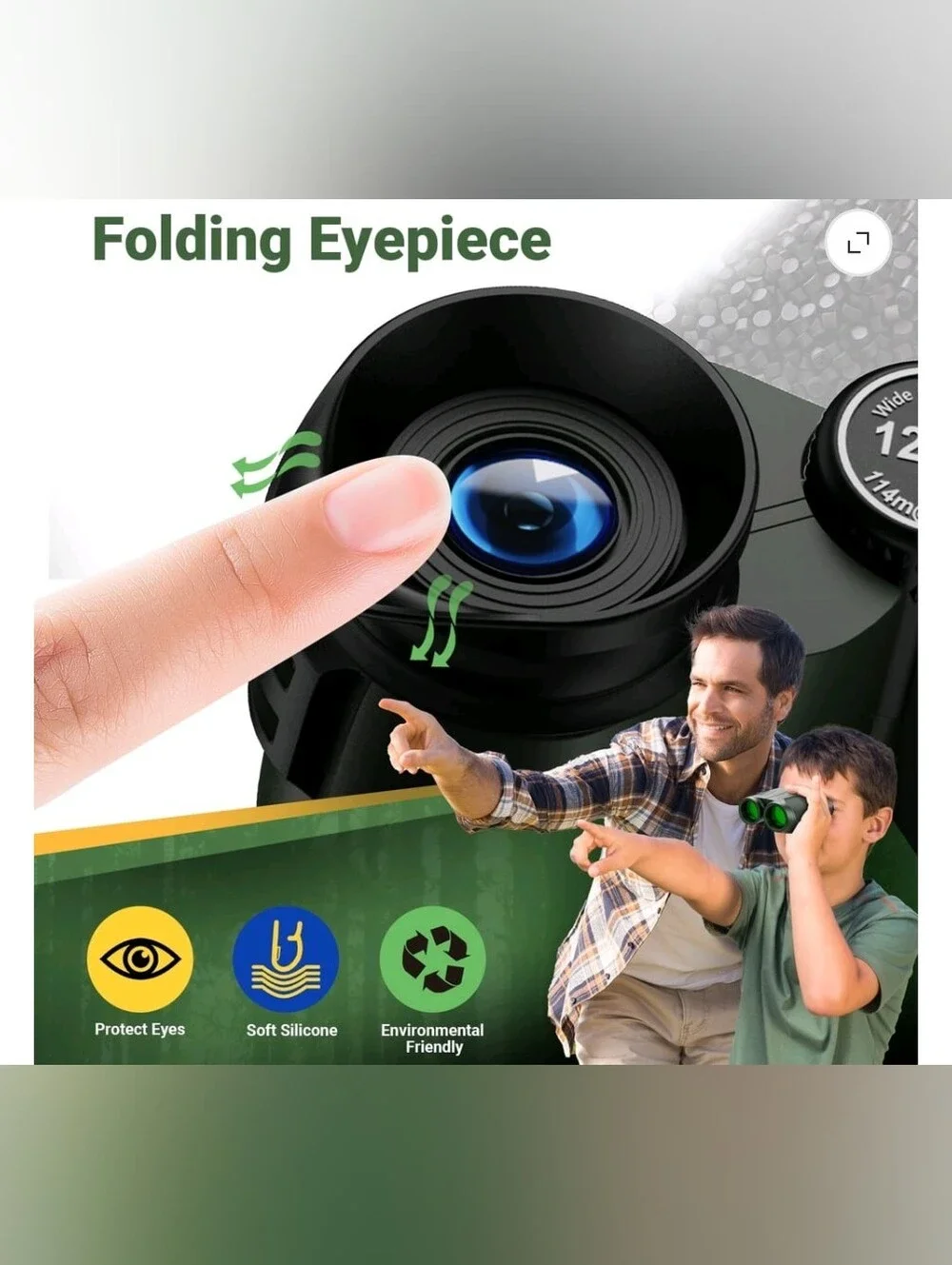 Compact Binoculars for Adults-12x25 Small Binoculars for Bird Watching Hunting W